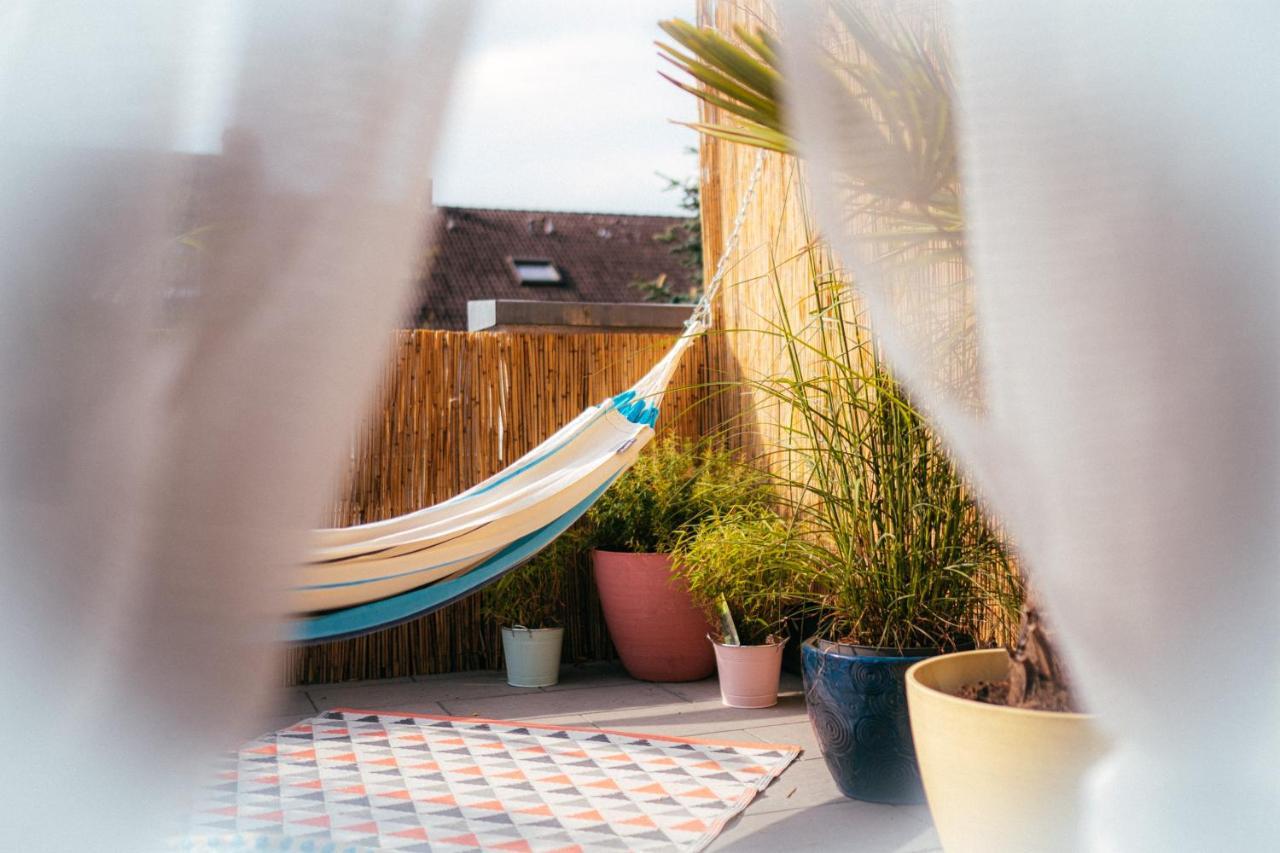 Апартаменты The Kalifornia I Stilvoll Mit Urlaubsfeeling I Dachterrasse I Klima Карлсруэ Экстерьер фото